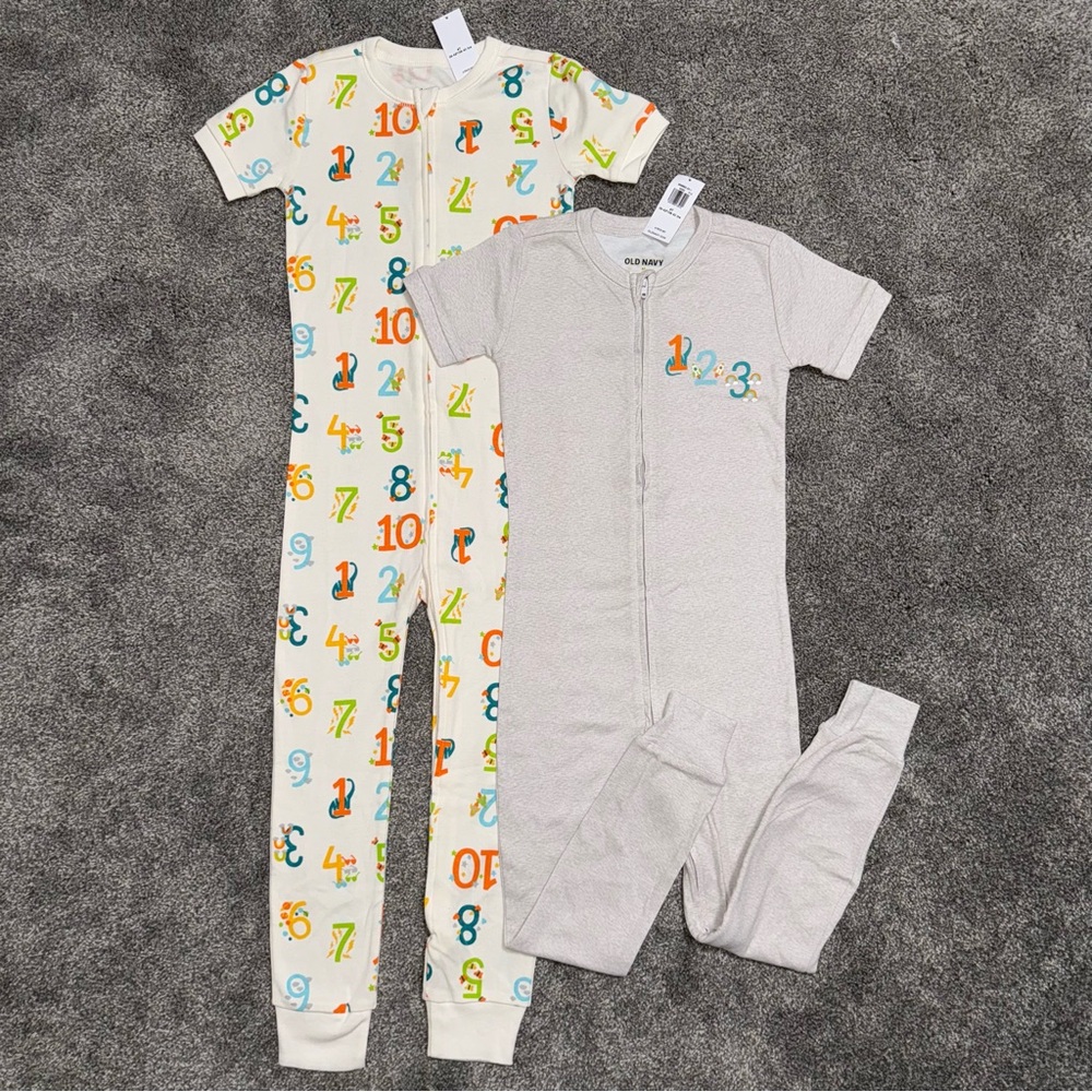 Old Navy Snug-Fit Zip One-Piece Pajamas
